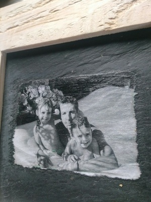 Bois, ardoise et transfert ...