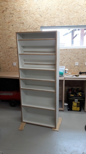 Étagères rapides en melaminé et chêne