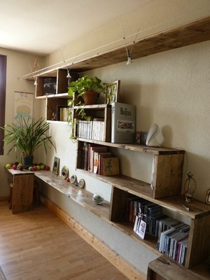 Bibliothèque en cascade...