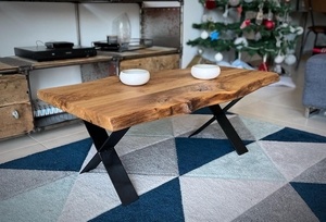 Table basse en chêne massif