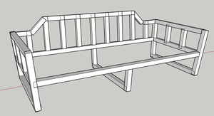 Canapé 3 places (assise 190x80)