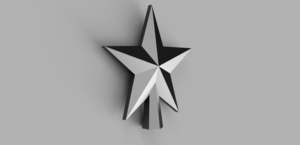 Etoile 3D de sapin de Noël