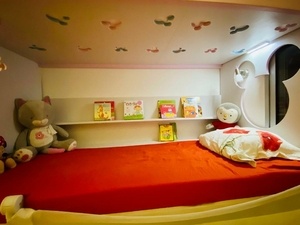 Lit Superposé Avec bibliothèques et escalier tiroir toute profondeur