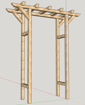 Pergola arche simple