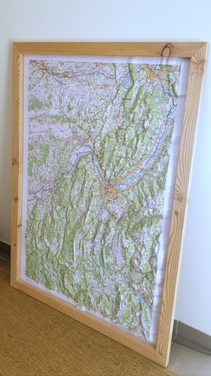 Cadre pour carte IGN en relief