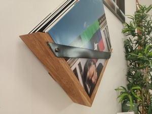 Rangement vinyles mural
