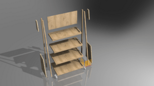 Modèle Fusion 360 Servante d'atelier @De l'air au bois