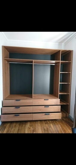 Fabrication d'un meuble dressing