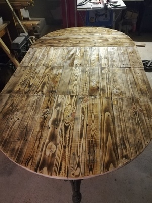 Table ronde avec rallonges