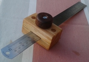 Une espèce de trusquin à réglet ou de butée de réglet