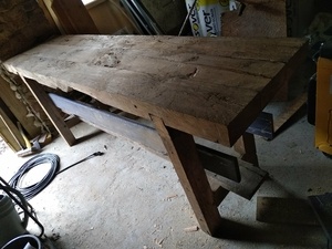 Des solives devenues établi !