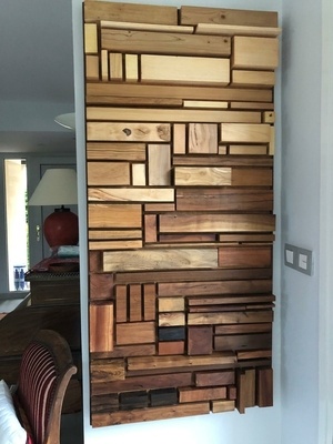 Tentative de wood wall art