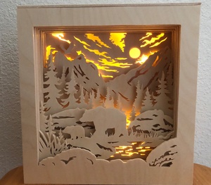 Boite lumineuse Ours