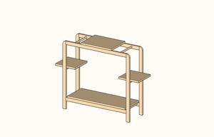 Meuble simple pour plantes