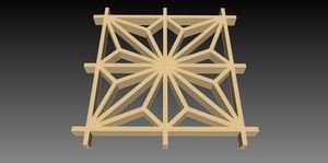 Kumiko modèle asa-no-ha