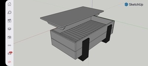 Table basse chataignier