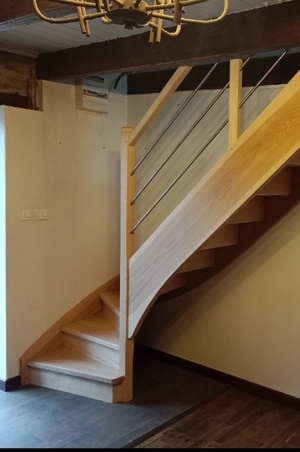 Escalier en frêne