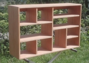 Meuble casiers en baubuche