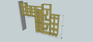 Plan Bibliothèque en Pin