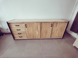 Buffet hévéa multifermetures