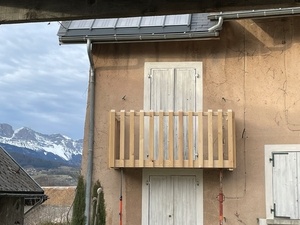 Remplacement du garde corps d'un balcon