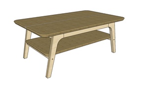 Table basse facon squarerule