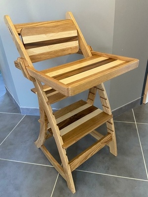 Chaise haute évolutive en bois