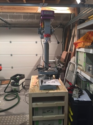 Etabli pour perceuse à colonne