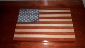 Plateau drapeau américain