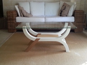 Table basse lamellé collé