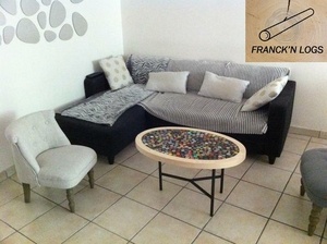 Table Basse bois et fer