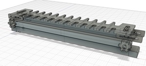 Gabarit à queues d'arondes paramétrique