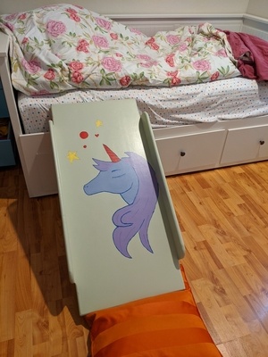 Toboggan sortie de lit