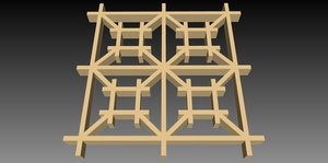 Plan kumiko modèle Yotsuba izutsu-tsugi