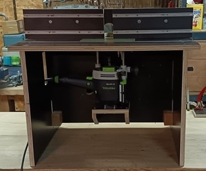 Adaptation défonceuse OF 1400 sous table