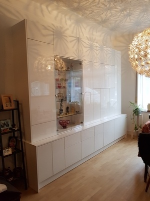 Double Corps en Stratifié Blanc brillant.