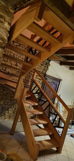 Escalier 2 quarts tournant