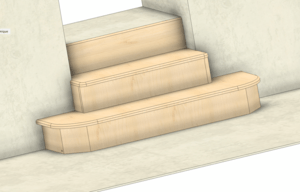 Mini escalier en chêne