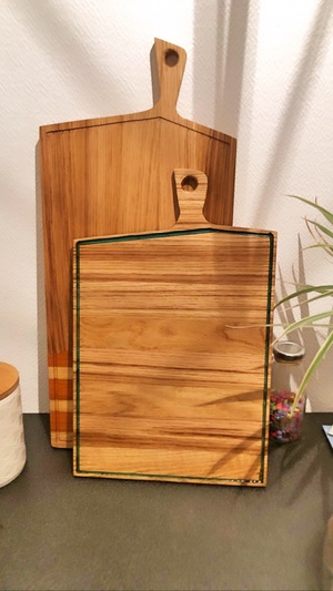 Planche à découper avec de l'Epoxy