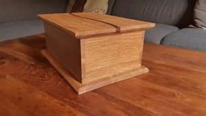 Boite Chene et vague Iroko