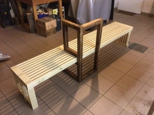 Un banc d’intérieur