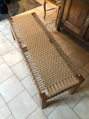 Banc et Assise tressée