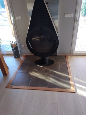 Barre de seuil en frêne