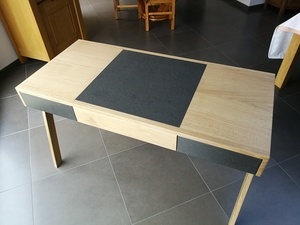 Bureau moderne chêne et valchromat