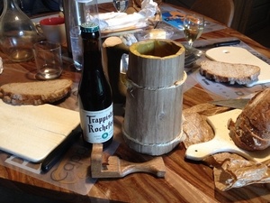 Chope à bière en bois