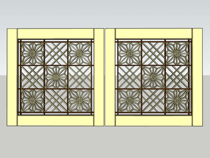 Porte de dressing en kumiko
