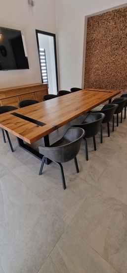 Table à manger XXL en chêne massif