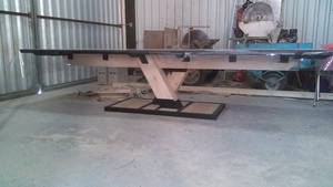 Table bois et métal