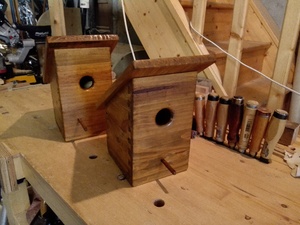 Nichoirs x2 pour mésanges et bergeronnettes