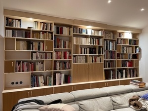 Bibliothèque sycomore et chêne